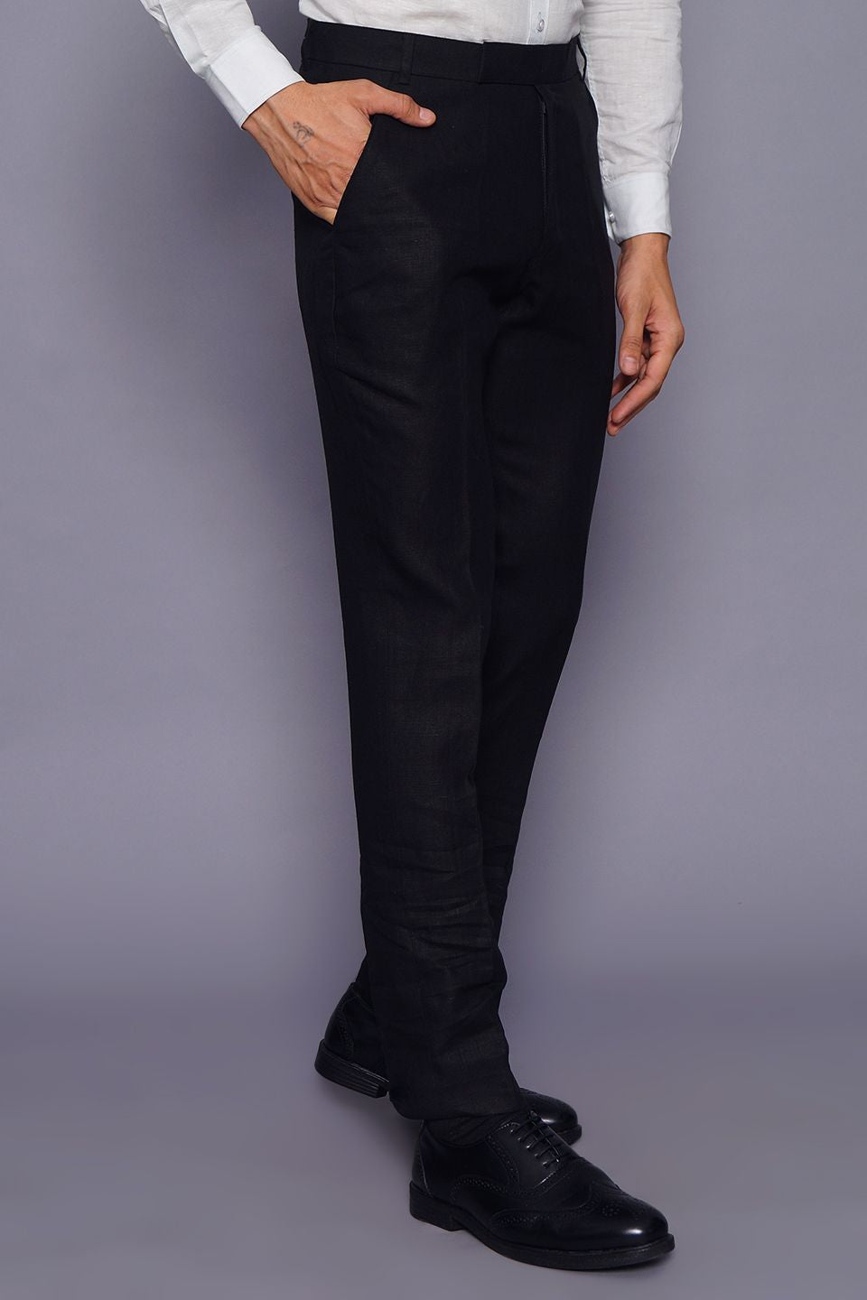 Blends Trendz Slim Fit Men Black Trousers - Buy Blends Trendz Slim Fit Men  Black Trousers Online at Best Prices in India | Flipkart.com